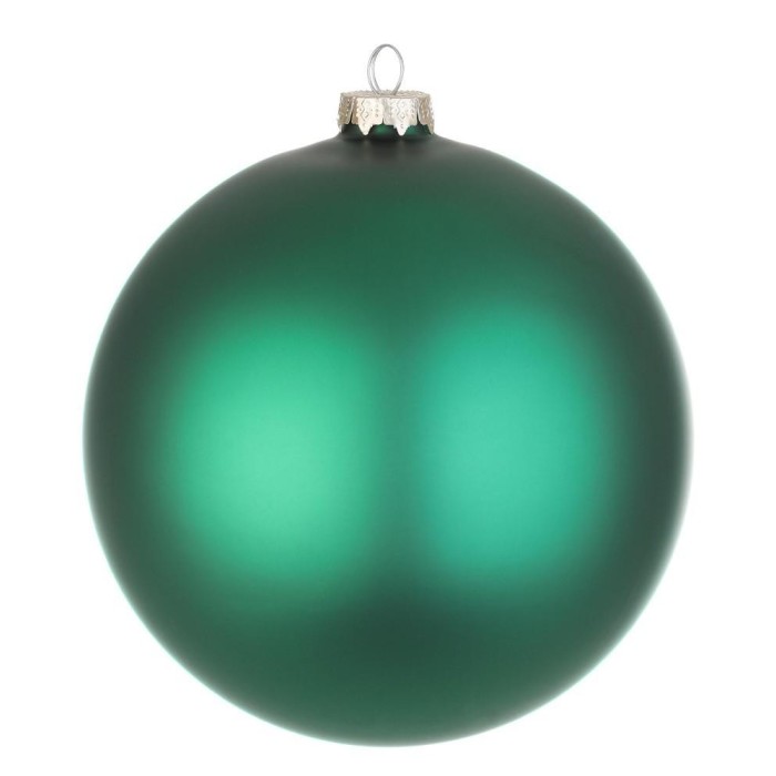 SFERA VETRO VERDE SMERALDO OPACO D.150